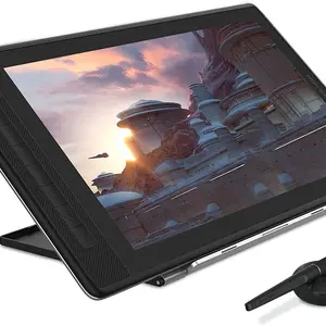 HUION KAMVAS Pro 16 2.5K QHD Drawing Tablet with Screen QLED Full-Laminated Graphics Tablet with Battery-Free Pen 15.8-inch Digital Art Tablet Compatible with Mac PC Android & Linux