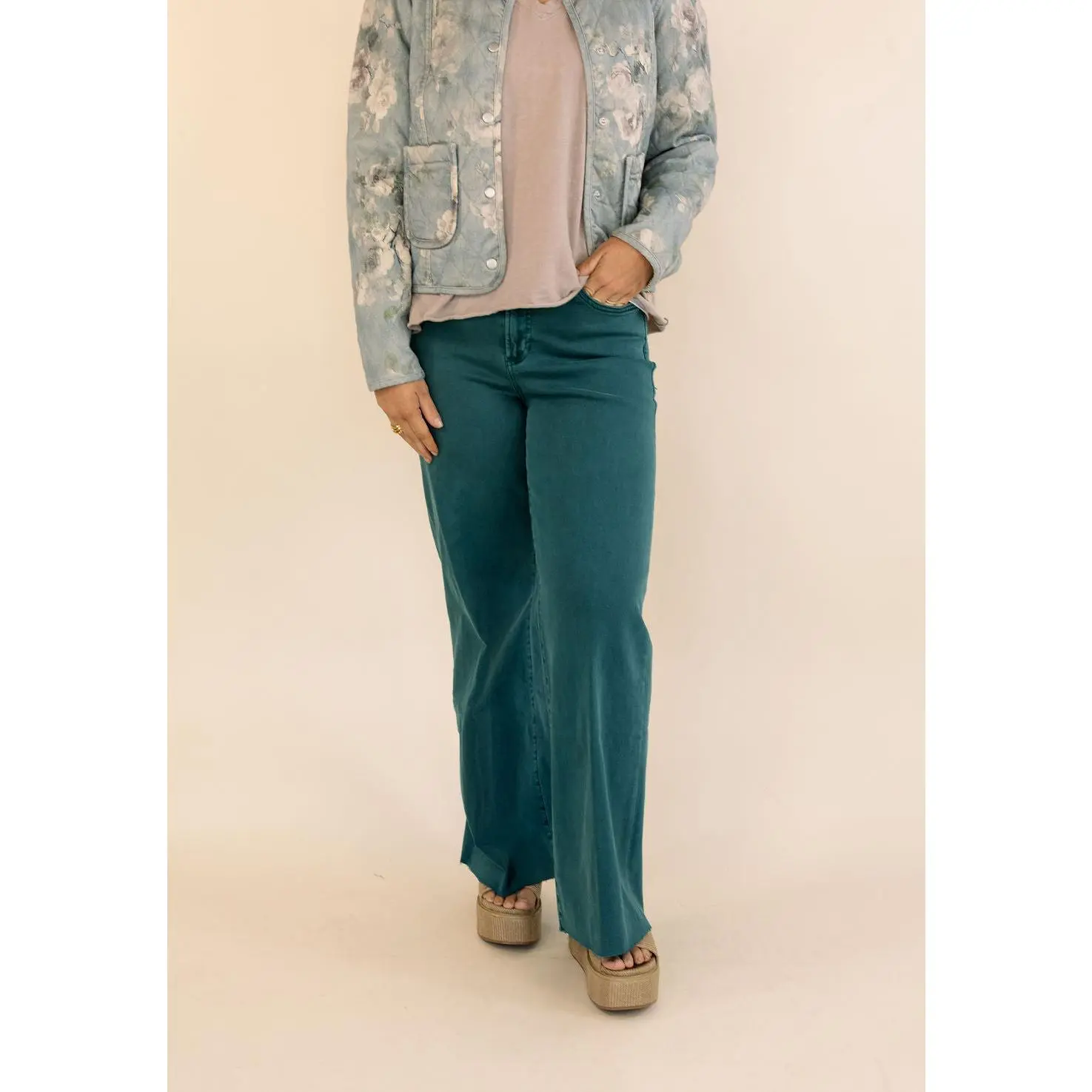 Dear John | Fiona Wide Leg Jeans | Mediterranean