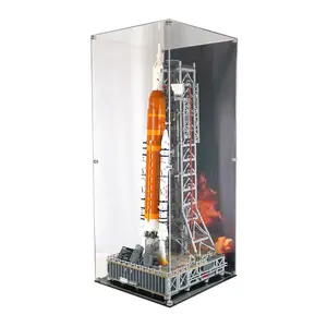 Acrylic Display Case UV Print Compatible with LEGO® 10341 NASA Artemis Space Launch System - Set Not Included