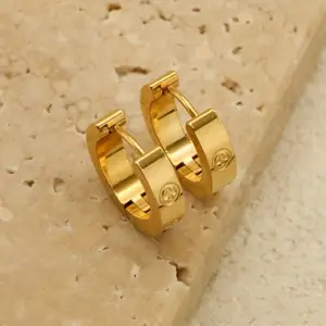 Gold Hoop Earrings - Jewelry Fashion Accessory