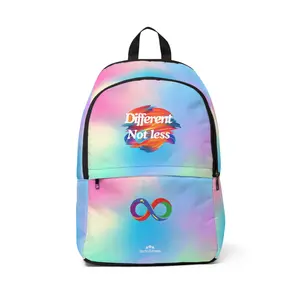 Autism Backpack – “Different, Not Less” Rainbow Charm
