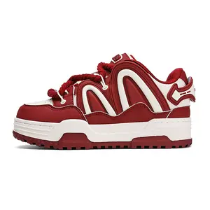 Q-AND Women's Casual Skateboard Shoes, Thick-soled Skateboard Shoes, Non-slip Shock Absorption, Breathable Upper, Jewelry Pendants, Women's Fashionable Low-top Shoes, Suitable For Outdoor Sports, Gatherings, Hiking, Parties,