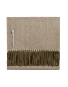 Alicia Adams Alpaca Throw in Olive Herringbone