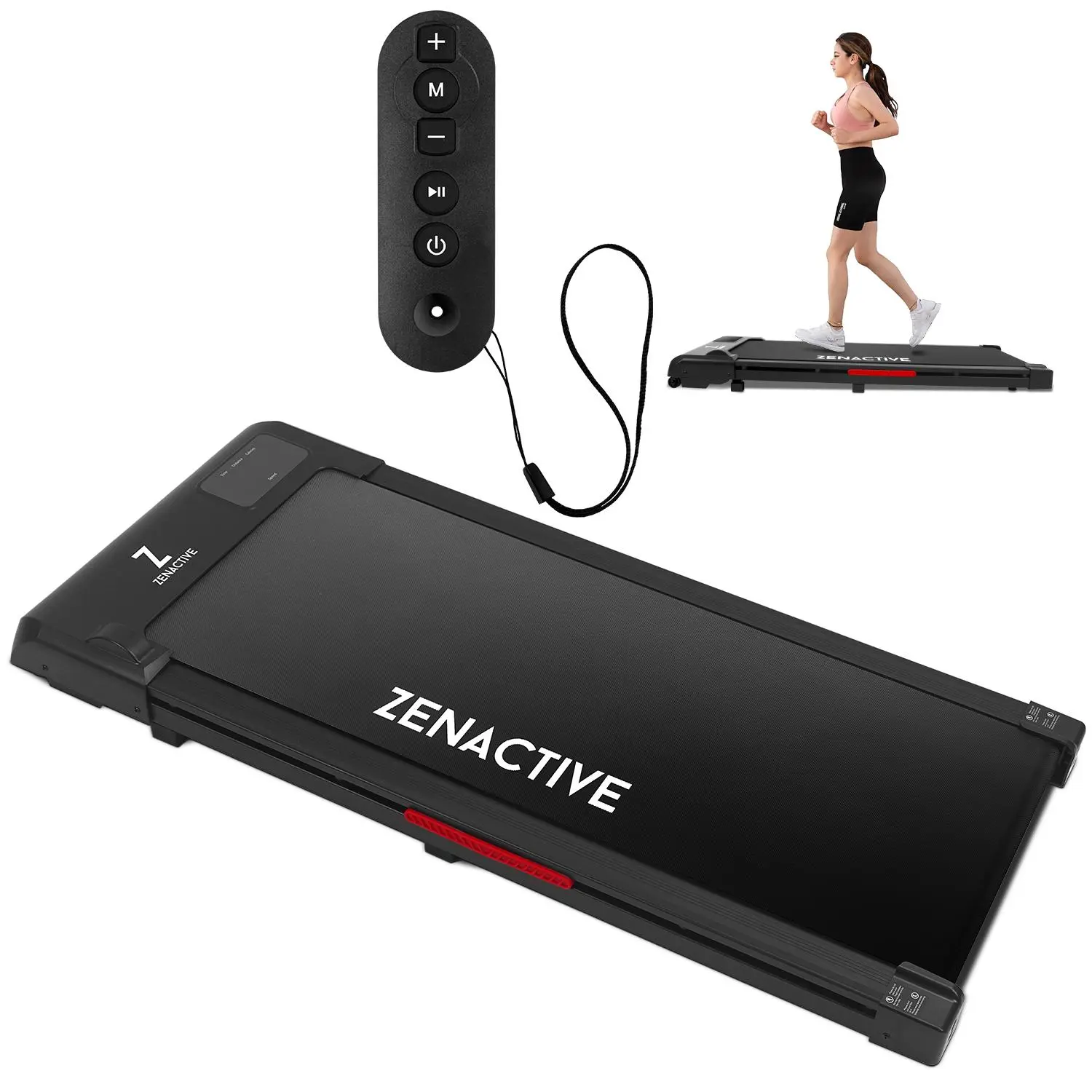 Zenactive ZenActive Shock-Absorbing Treadmill, Walking Pad, Under Desk Treadmill ...
