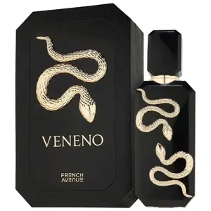 French Avenue Veneno (Black) Eau De Parfum Spray for Unisex, 3.4 Ounce