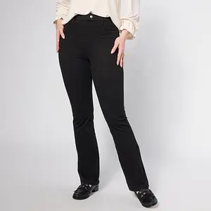 Hue Classic Stretch Denim Baby Bootcut Pant