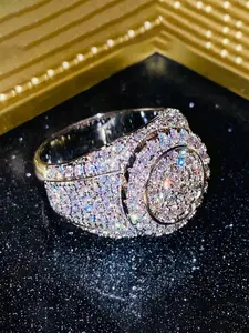 1 PC Luxury Cubic Zirconia Ring For Women For Wedding Engagement Anniversary Party Jewelry Valentine's Day Gift