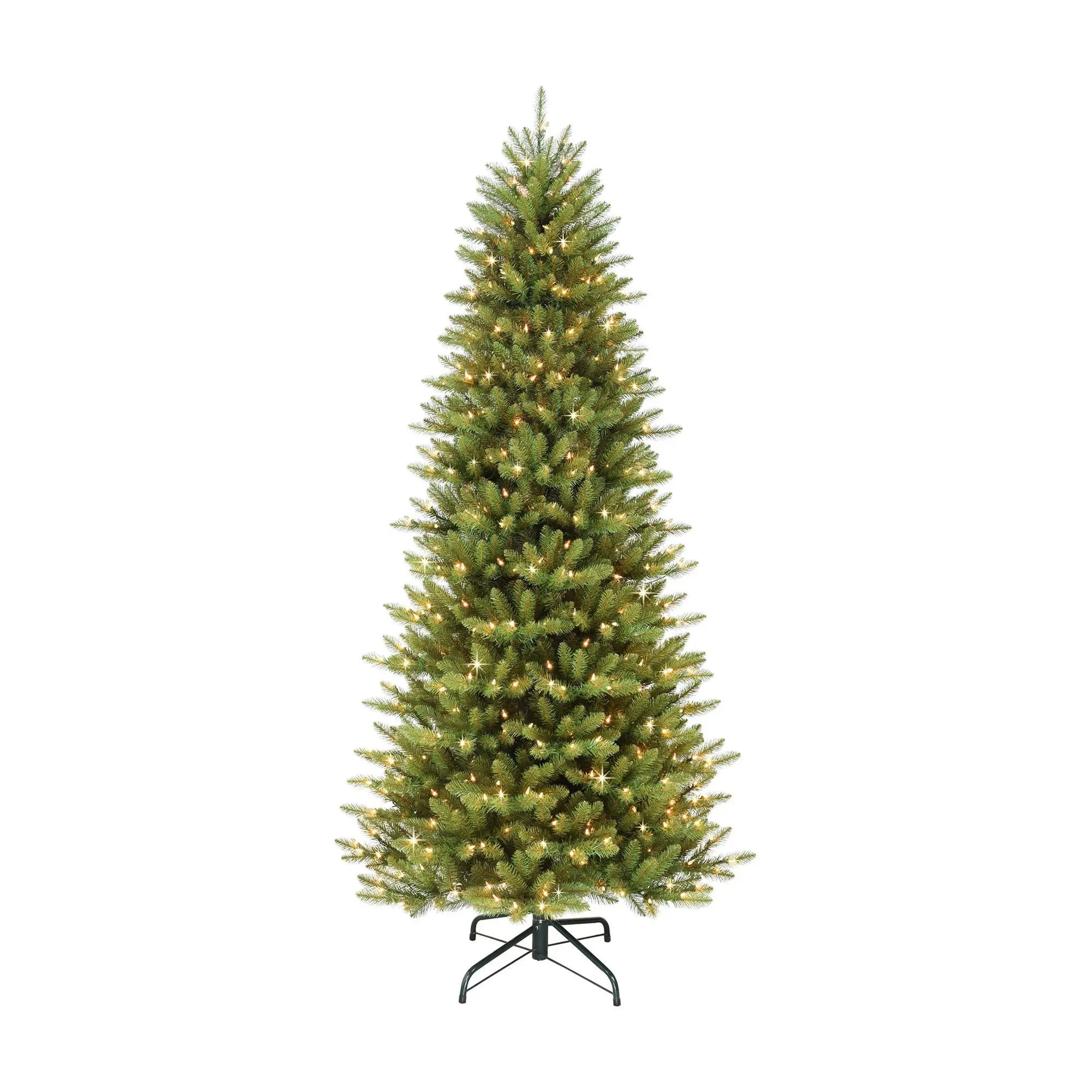 Puleo 12' Pre-Lit Slim Fraser Fir Artificial Ch ristmas Tree
