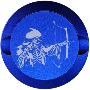 Skeleton With Bow-My Tyn Co. Custom Aluminum ZYN Tyns for ZYN Pouches Waterproof and Airtight, 2 Compartments!-