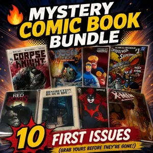 Mystery Comic Book Bundle – 10 Comics, Mostly #1 Issues (Marvel, DC, Image)