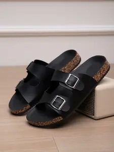 Men's Slip-On Sandals, Comfortable Cushioned Sole, Ideal for Daily Wear & Outdoor Activities, Casual Footwear for Men