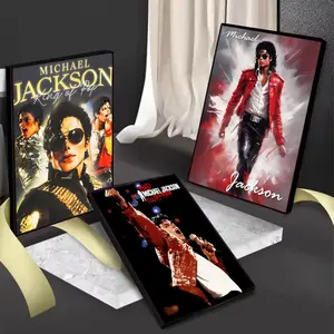 Musicians And Singers Michael Jackson Painting Calligraphy Gift with prints Home bedroom living room decoration promotion and display suitable for bedroom bar parlor home decor gift fade-Resistant, Non-sticky, vibrant Wall print poster