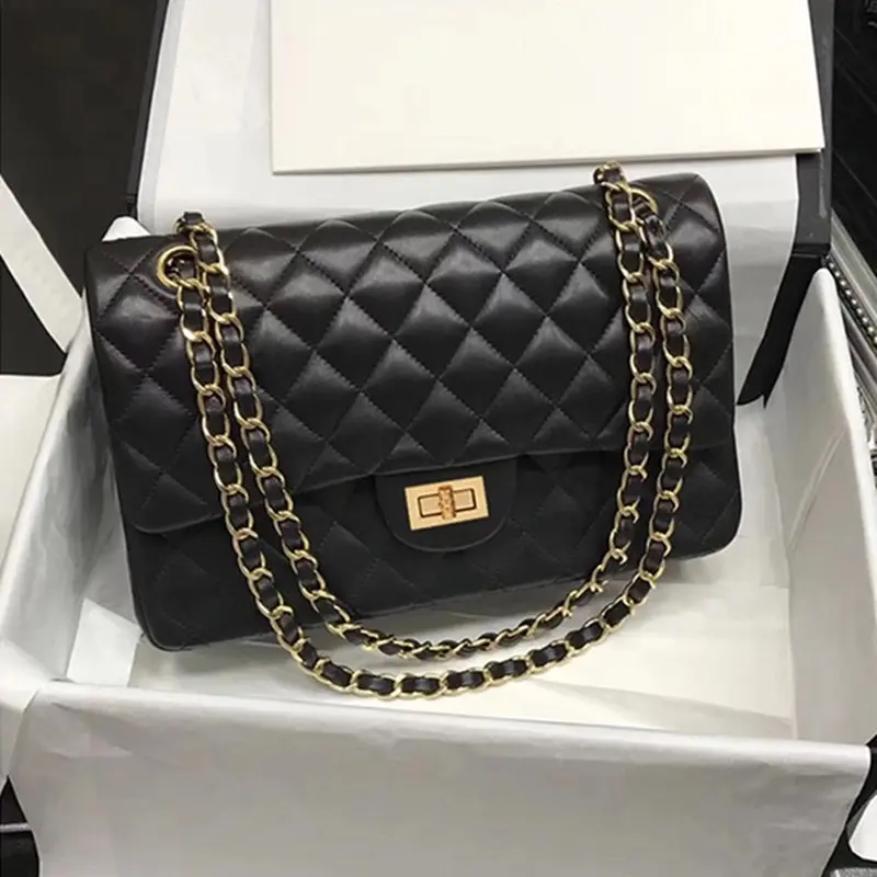 SADI diamond chain bag high-end sense large-capacity bag leather shoulder messenger bag women