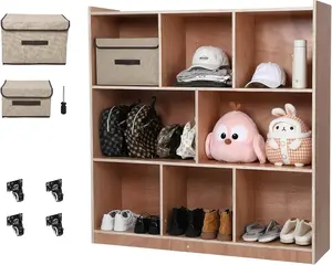 Kids Toy Organizers and Storage System with Dual Containers - Classroom Storage Cabinet On Wheels, Space-Efficient for Toddlers Playroom, Bedroom, Living Room, Nursery