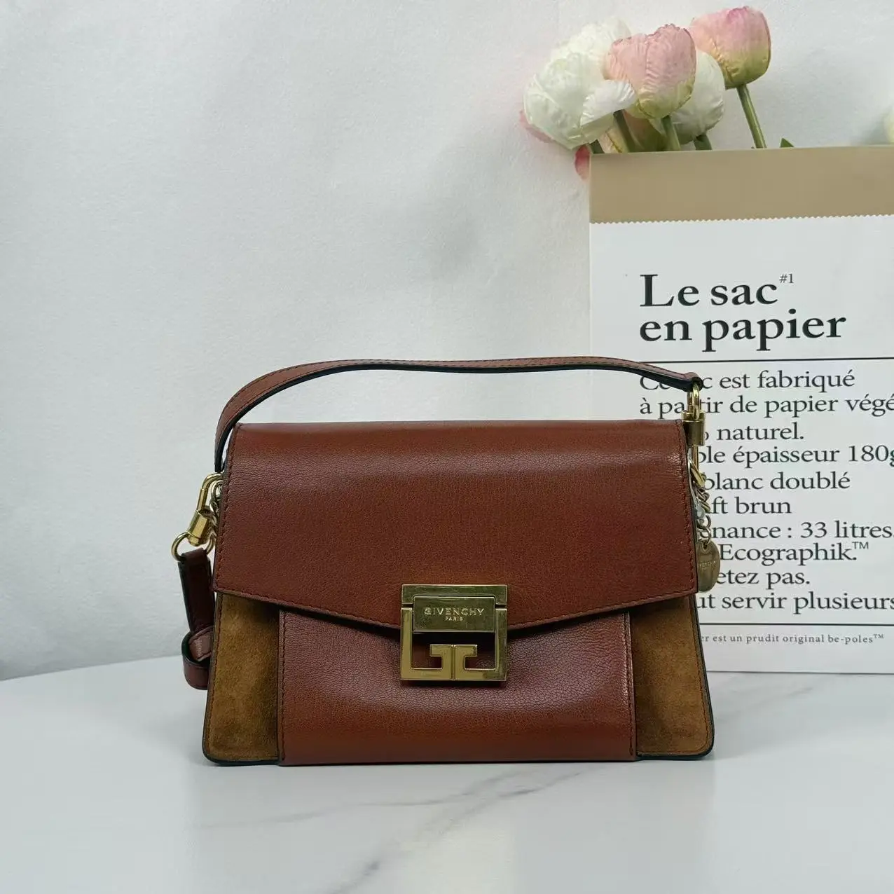 Pre-owned GIVENCHY GV3 Medium Crossbody Bag
