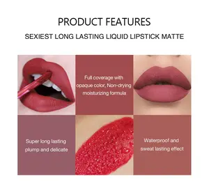 Lipstick Alley #1 Best 6Pcs Roovet Liquid Lipstick Makeup Set