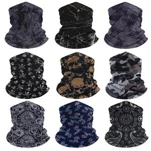 9-Pack Balaclava Face Mask for Men & Women - UV Protection Neck Gaiter, Multi-Use Cycling Mask & Breathable Headband, Outdoor Sports Scarf Accessories