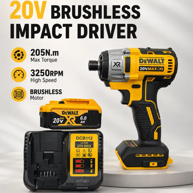 Dewalt DCF887 Electric Impact Driver Drill 325ORPM SpeedBrushless motor Power Tools Electric Screwdriver