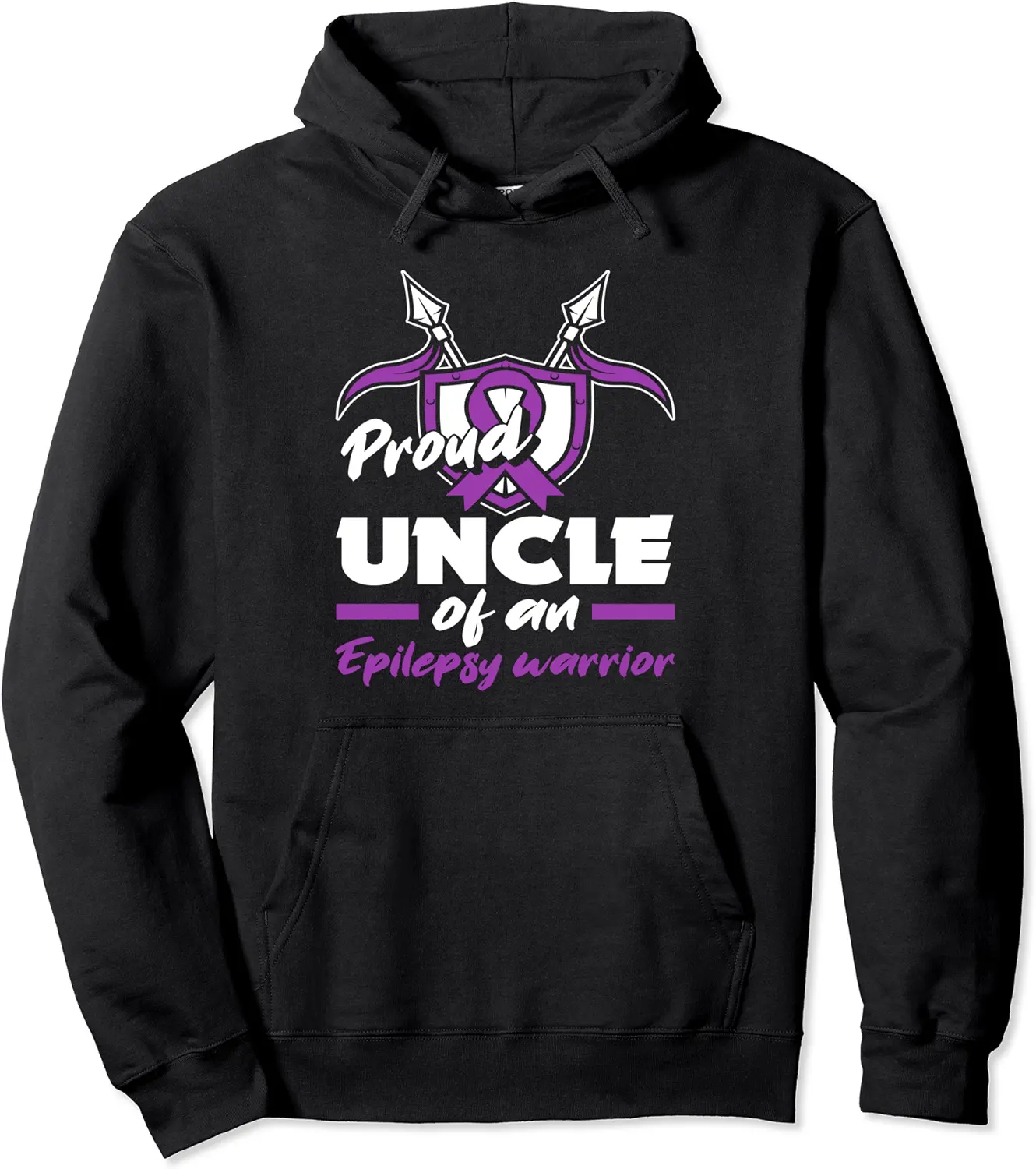 Proud Uncle Of An Epilepsy Warrior Epilepsy Awareness Pullover Hoodie - Nicolekhach Shop 74B09B9MCZ1W