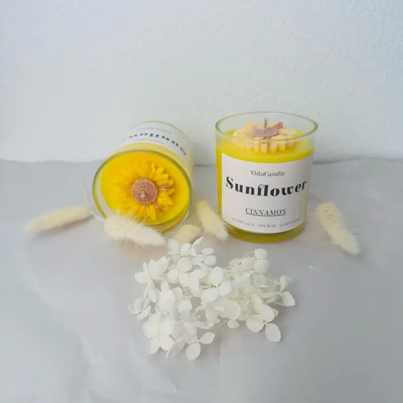 Vela Sunflower – Canela Candle Decor