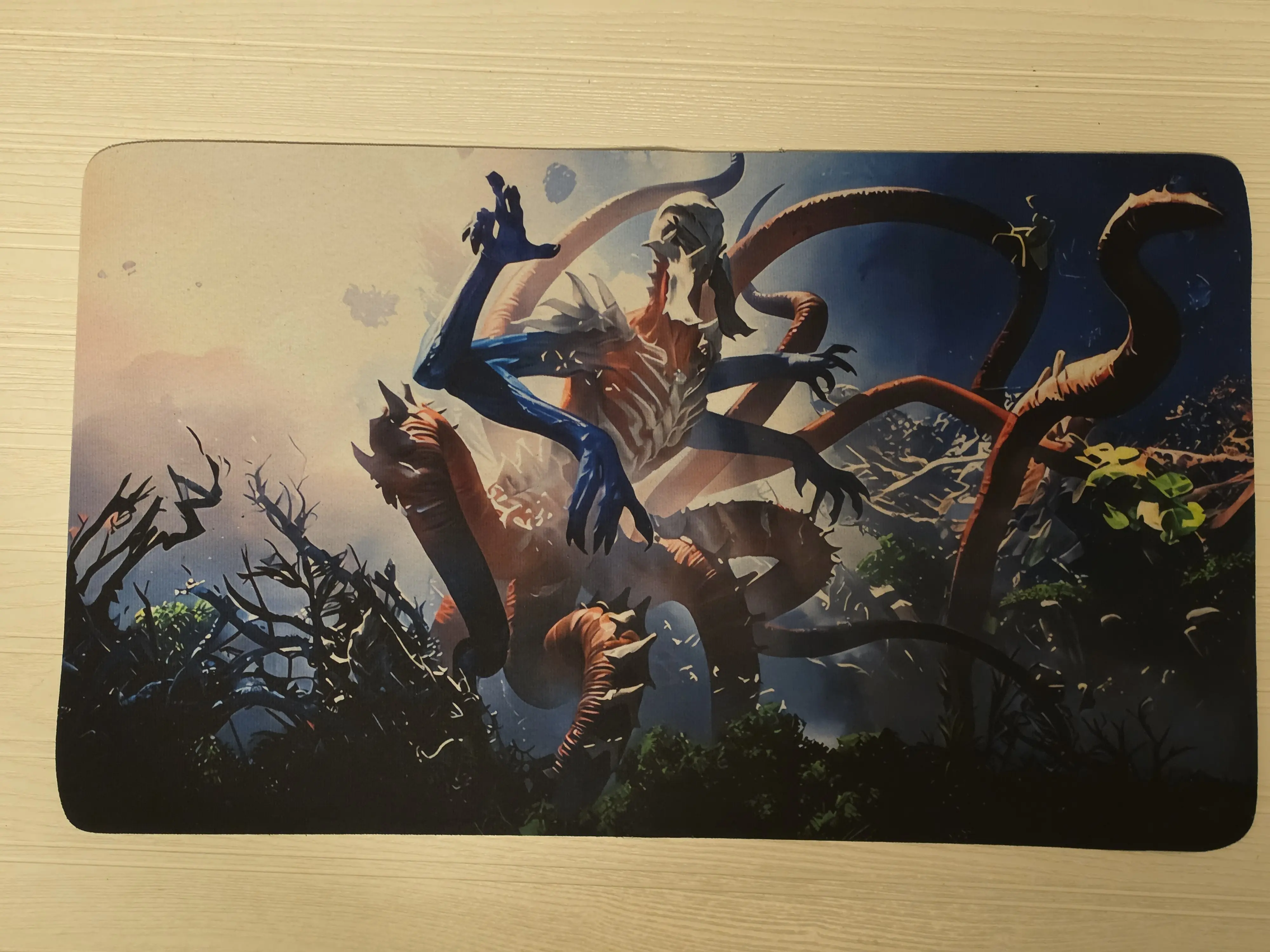 Ulamog, The Endless Appetite Playmat 24X14In Non-Slip Rubber Base Gaming Mat