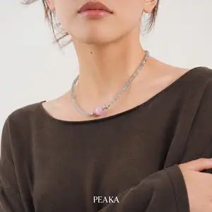 Peaka Moonstone Necklace for Women, Magnetic Clasp Jewelry