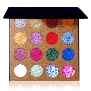 Professional Glitter Eyeshadow Palette - Waterproof, Chunky & Fine Pressed Glitter Powder, Highly Pigmented Ultra Shimmer for Face and Body, Water Proof