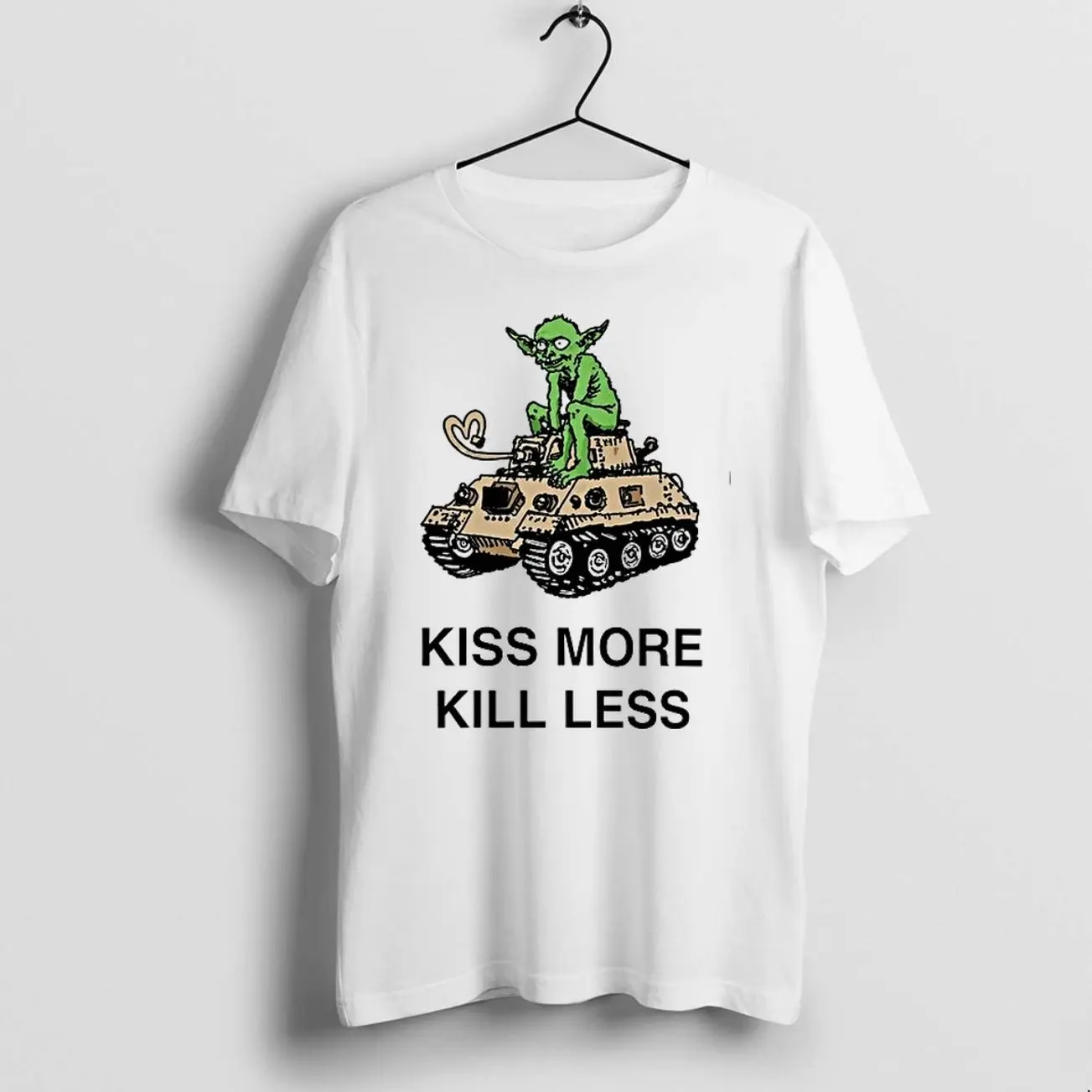 Kiss More Kill Less Goblin Tank Peace 0 Tshirts Sweater Hoodie 9PD