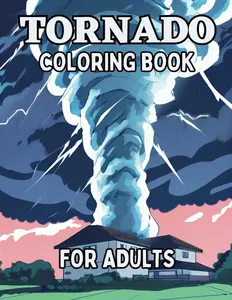 Tornado Coloring Book for Adults: Stunningly powerful tornadoes and weather scenes for adults and seniors to color.