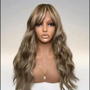 Jerzey synthetic water wave mixed blonde.  24 inches