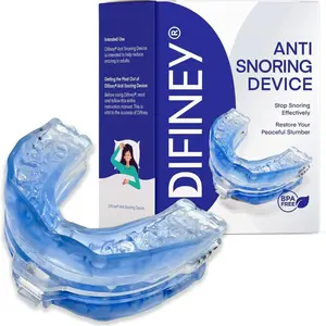 Difiney Anti Snoring Device: FDA-Cleared Anti Snoring Mouthpiece Mouth Guard - Effective Anti Snore Solution for Men and Women to Reclaim Peaceful Sleep (Blue)