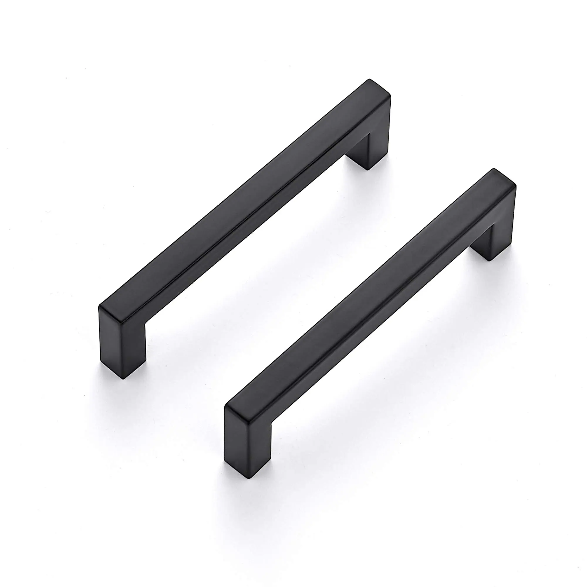 Ravinte Matte Black Square Cabinet Handles, Drawer Pulls, Door Hardware for Kitchen Cabinets & Cupboards