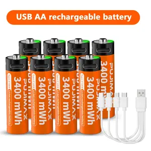 USB AA rechargeable battery 15V5