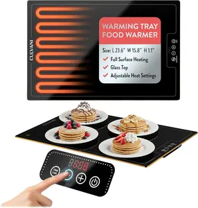 Culvani ThermaPlate Electric Food Warming Tray, 105°F–240°F Adjustable Heat, 6 Presets, LED Touch Panel, Non-Slip Base & 5-Year Warranty – Slim, Large & XL Models for Parties & Home Use