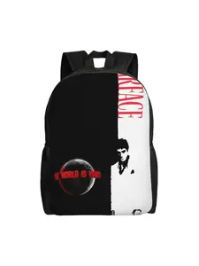 1 piece Scarface Fondo De Pantalla For Women Fashion For Work Birthday Gift Sturdy Shoulder Handbag Dual Sided Backpack