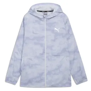 PUMA Mens Run Favorite Woven Jacket Athletic Outerwear Casual Pockets - Grey