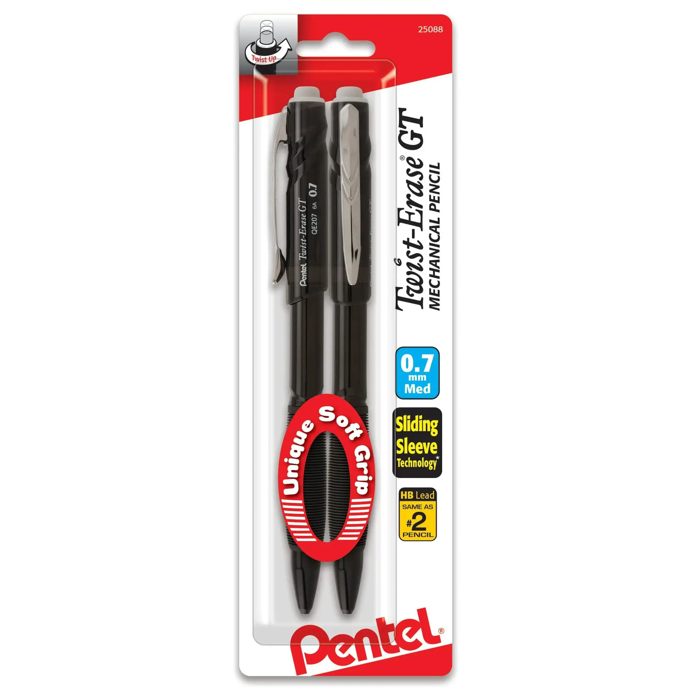 Pentel Twist-Erase GT 1-CLICK Mechanical Pencil Pack