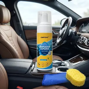 QIFOR Heavy-Duty Foam Spray - 4-in-1 Multi-Enzyme Solution for Deep Cleaning Stubborn Stains on Car Seats, Upholstery