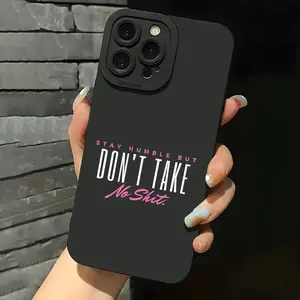 This phone case with motivational quotes theme is made of TPU material, anti-slip and shockproof, suitable for iPhone 17PROMAX 17AIR 17/16/15/14/13/12/11 PROMAX X XS E PLUS.MS128