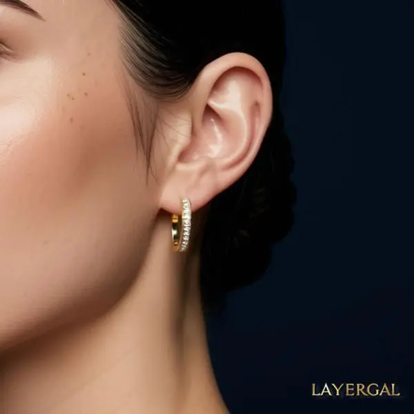LG029 Radiant Loop(12mm/16mm) Earrings