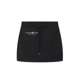 Stone Code Drawstring Skirt