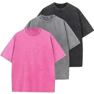 3 Pack Women's Cotton T-Shirts Oversized Unisex Short Sleeves Casual Loose Wash Solid Basic Tee TopsIs Suitable for Leisure, Outdoor Street, Party, Gifts and Other Scenes
