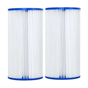 Bestway 4.2" x 8" Type III-A/C Filter Cartridge for Outdoor Pool Pump, 2 Pack