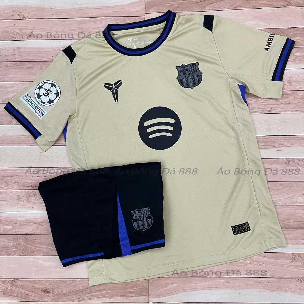 Barca 25/26 Cream Away Kit, Soccer Jersey and Shorts Barca 25/26 Cream Away Kit, Soccer Jersey and Shorts