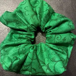 Green Hair Scrunchie