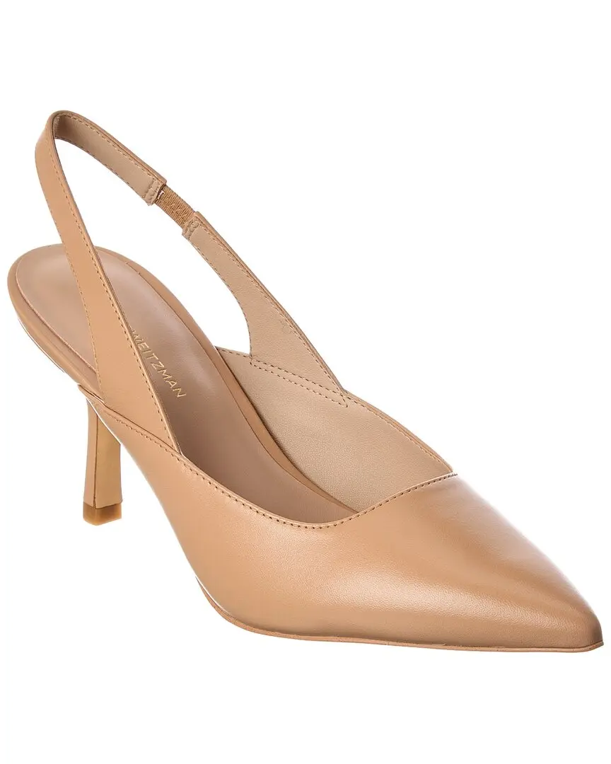 Stuart Weitzman Zuri 75 Leather Slingback Pump