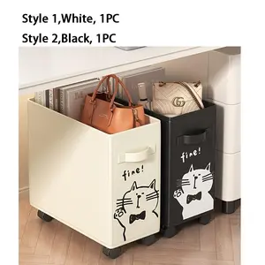 1pc Under Desk Rolling Storage Cart Mobile Organizer Work Organizer Files Organizer for Office Home Mother's Day Father's Day Gift