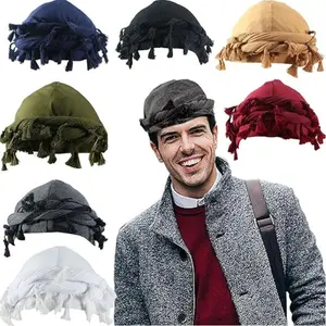 Unique Fringe Design Turban for Men, Made of Modal Cotton with Satin Lining, Twist Head Wraps Durag with Tassel, Medium Size for Strong Elasticity - Ideal for Versatile Occasions and Hair Care top  grain
