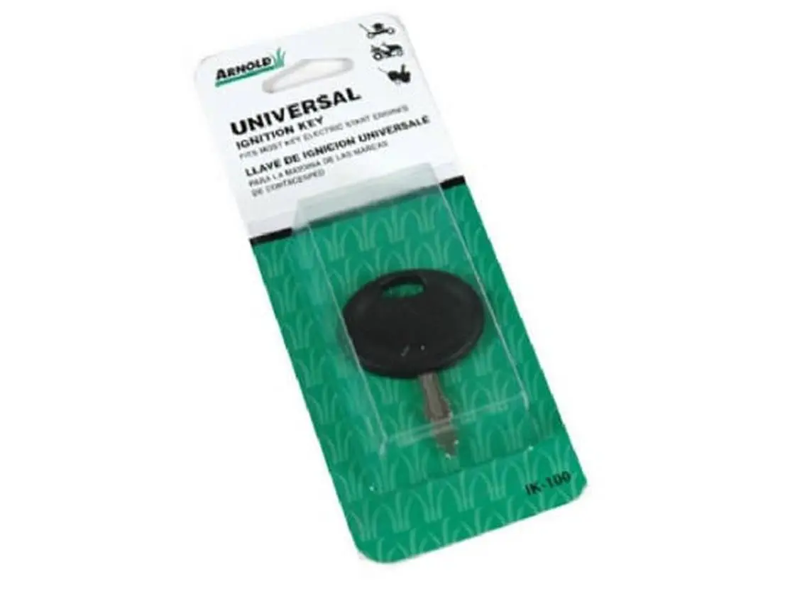 Arnold IK-100 Universal Ignition Key, Lightweight Single-Key Design, Comfortable Rubber Grip, 0.06 lbs, 1x4x6 in, for Automotive & Motorcycle Locks & Security Accessories