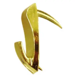 Hillman Fasteners 122394 3 Pack- Large- Brass Wall Biter Picture Hanger